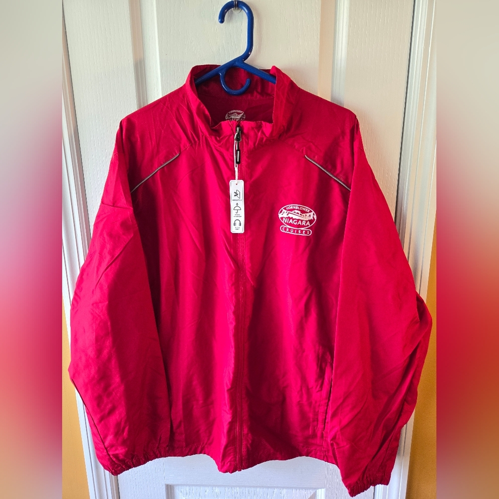 Red Windbreaker Jacket